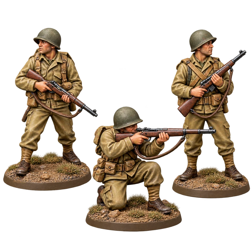 Rifle Squad painted miniature concept